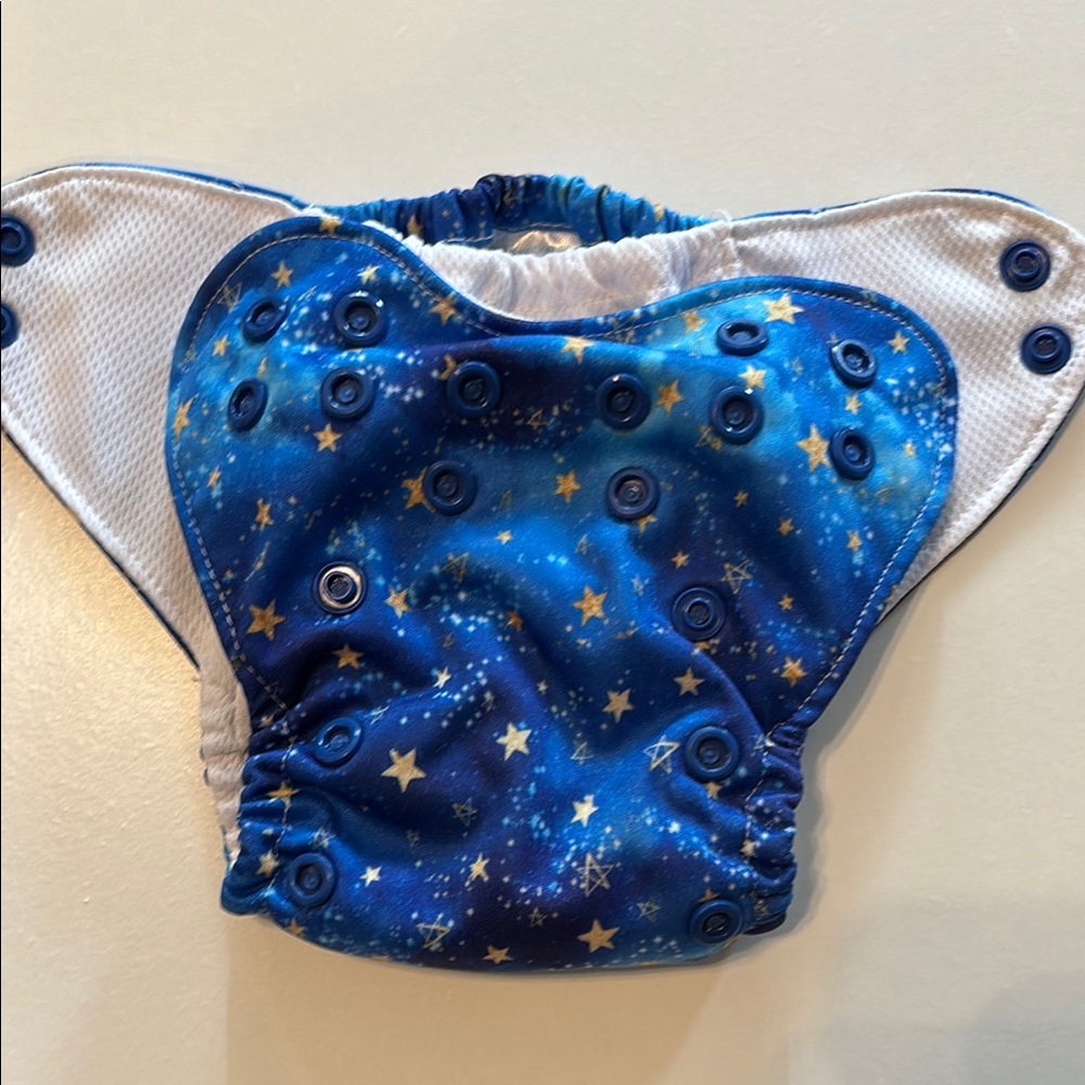 Starry Night Blue Kids Diaper Cover
